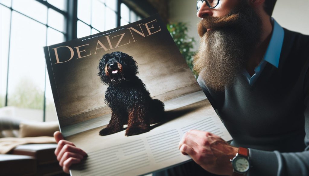 Barbet Dog Black with Brown Beard: Stunning Color Variations