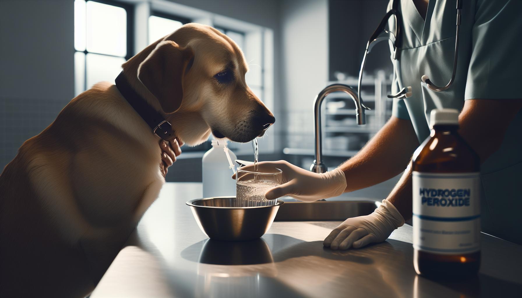Can I Give My Dog Water After Hydrogen Peroxide?
