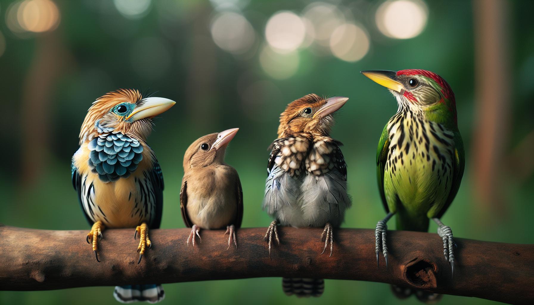 Comparative Analysis: Asian Barbets vs. Other Species