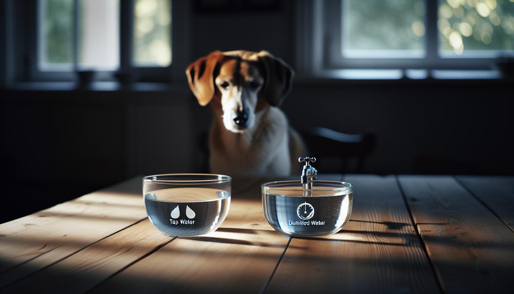The Comparison: Distilled Water vs. Tap Water for Dogs