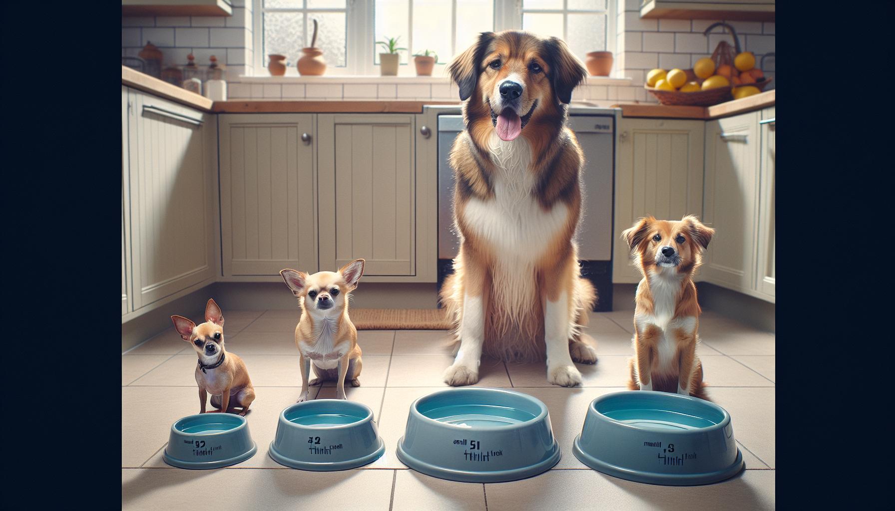 Daily Water Requirements Based on Dog Weight