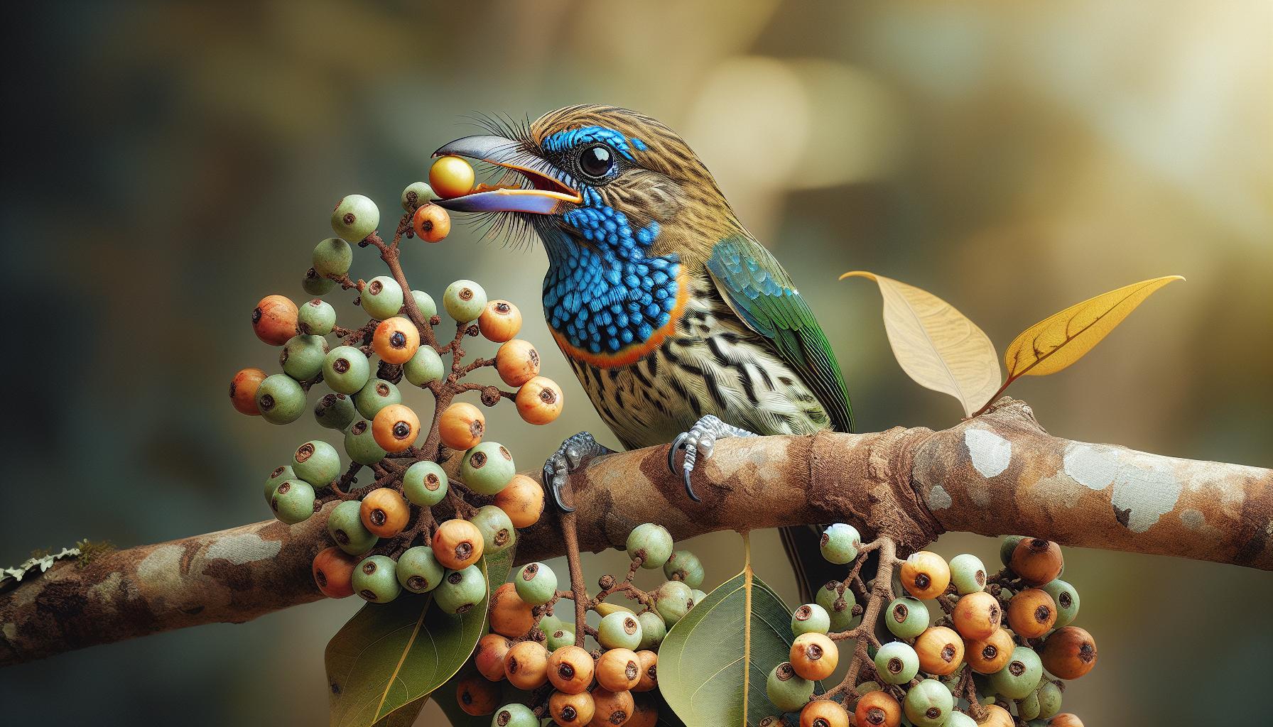 Diet and Feeding Habits of the Himalayan Blue Throated Barbet