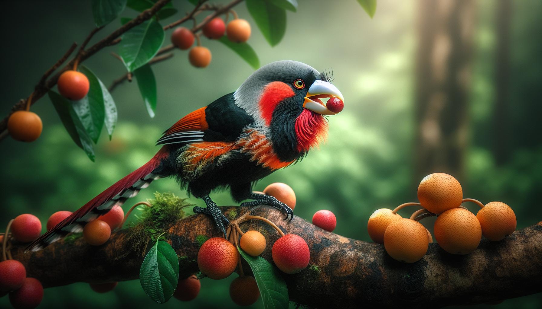 Feeding Behavior: How Bearded Barbets Forage