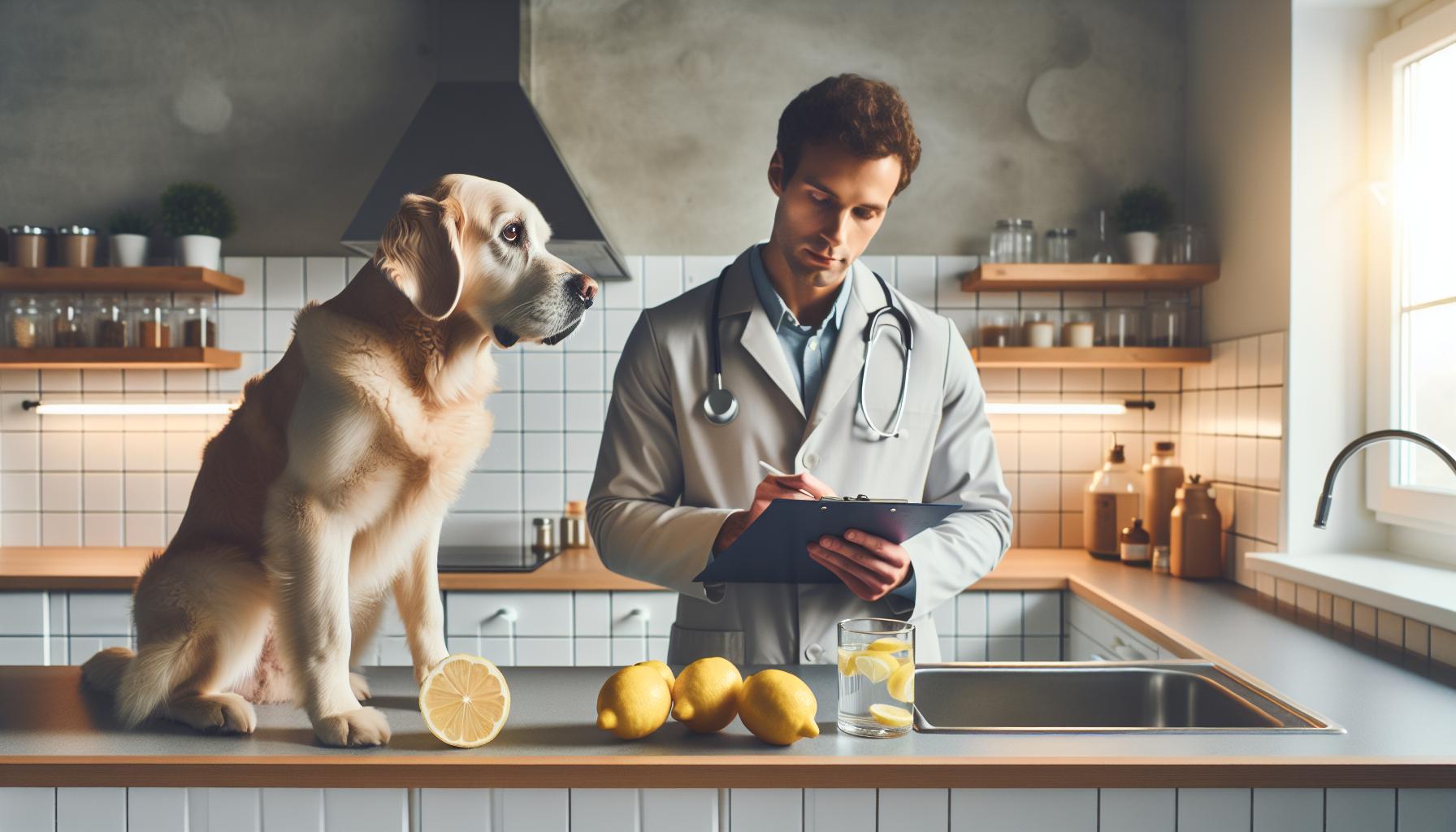 Immediate Steps to Take if Your Dog Drinks Lemon Water