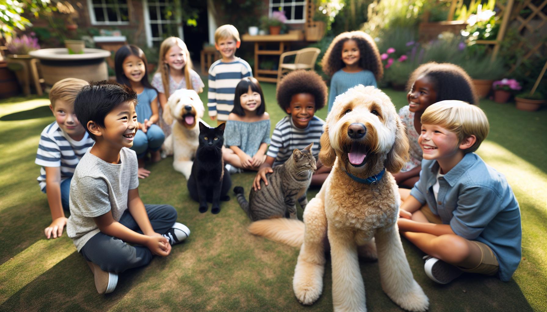 Are Labradoodles Good with Kids and Pets?