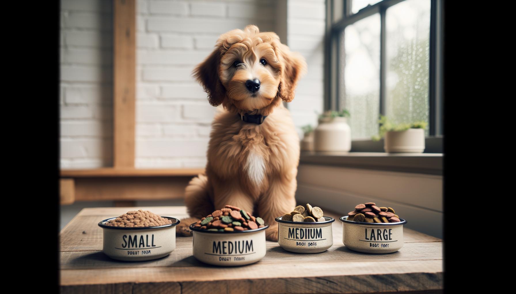 How Much Food Should a Labradoodle Puppy Eat? Feeding Chart 4 Portion Sizes: How Much to Feed Your Labradoodle Puppy