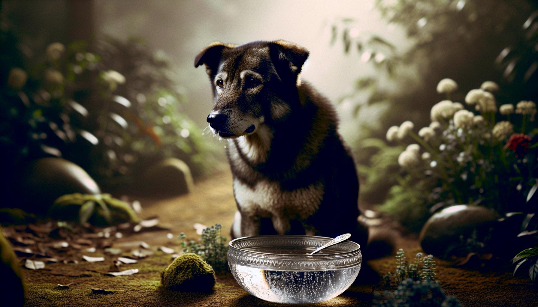 Signs of Distress When Dogs Drink Too Fast